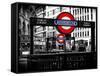 The Underground Signs - Subway Station Sign - City of London - UK - England - United Kingdom-Philippe Hugonnard-Framed Stretched Canvas