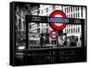 The Underground Signs - Subway Station Sign - City of London - UK - England - United Kingdom-Philippe Hugonnard-Framed Stretched Canvas