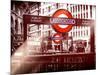 The Underground Signs - Subway Station Sign - City of London - UK - England - United Kingdom-Philippe Hugonnard-Mounted Photographic Print