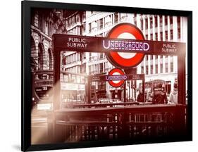 The Underground Signs - Subway Station Sign - City of London - UK - England - United Kingdom-Philippe Hugonnard-Framed Photographic Print