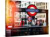 The Underground Signs - Subway Station Sign - City of London - UK - England - United Kingdom-Philippe Hugonnard-Stretched Canvas