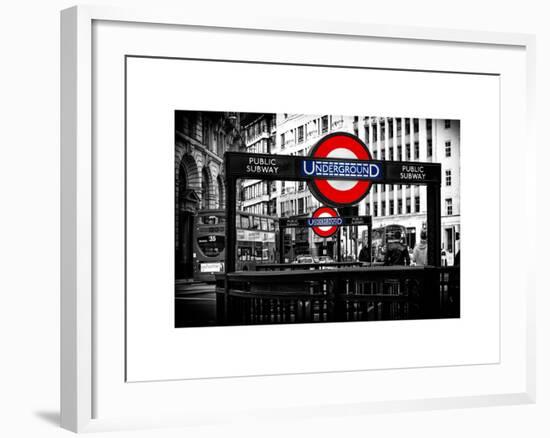 The Underground Signs - Subway Station Sign - City of London - UK - England - United Kingdom-Philippe Hugonnard-Framed Photographic Print