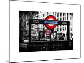 The Underground Signs - Subway Station Sign - City of London - UK - England - United Kingdom-Philippe Hugonnard-Mounted Photographic Print