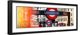 The Underground Signs - Subway Station Sign - City of London - UK - England - United Kingdom-Philippe Hugonnard-Framed Photographic Print