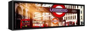 The Underground Signs - Subway Station Sign - City of London - UK - England - United Kingdom-Philippe Hugonnard-Framed Stretched Canvas