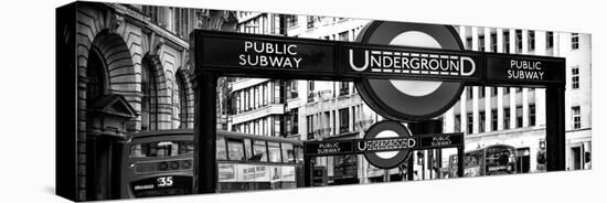 The Underground Signs - Subway Station Sign - City of London - UK - England - United Kingdom-Philippe Hugonnard-Stretched Canvas