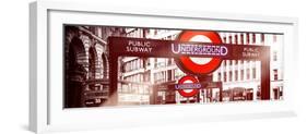 The Underground Signs - Subway Station Sign - City of London - UK - England - United Kingdom-Philippe Hugonnard-Framed Photographic Print