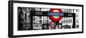 The Underground Signs - Subway Station Sign - City of London - UK - England - United Kingdom-Philippe Hugonnard-Framed Premium Photographic Print