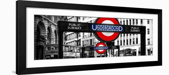 The Underground Signs - Subway Station Sign - City of London - UK - England - United Kingdom-Philippe Hugonnard-Framed Photographic Print