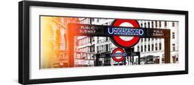 The Underground Signs - Subway Station Sign - City of London - UK - England - United Kingdom-Philippe Hugonnard-Framed Photographic Print