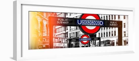 The Underground Signs - Subway Station Sign - City of London - UK - England - United Kingdom-Philippe Hugonnard-Framed Photographic Print