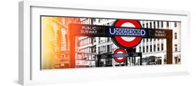 The Underground Signs - Subway Station Sign - City of London - UK - England - United Kingdom-Philippe Hugonnard-Framed Photographic Print