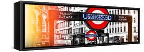 The Underground Signs - Subway Station Sign - City of London - UK - England - United Kingdom-Philippe Hugonnard-Framed Stretched Canvas