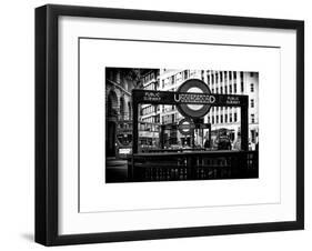 The Underground Signs - Subway Station Sign - City of London - UK - England - United Kingdom-Philippe Hugonnard-Framed Art Print