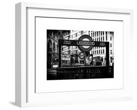 The Underground Signs - Subway Station Sign - City of London - UK - England - United Kingdom-Philippe Hugonnard-Framed Art Print