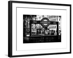 The Underground Signs - Subway Station Sign - City of London - UK - England - United Kingdom-Philippe Hugonnard-Framed Art Print