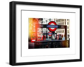 The Underground Signs - Subway Station Sign - City of London - UK - England - United Kingdom-Philippe Hugonnard-Framed Art Print