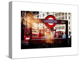 The Underground Signs - Subway Station Sign - City of London - UK - England - United Kingdom-Philippe Hugonnard-Stretched Canvas