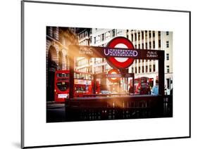 The Underground Signs - Subway Station Sign - City of London - UK - England - United Kingdom-Philippe Hugonnard-Mounted Art Print