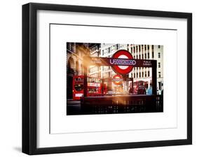 The Underground Signs - Subway Station Sign - City of London - UK - England - United Kingdom-Philippe Hugonnard-Framed Art Print