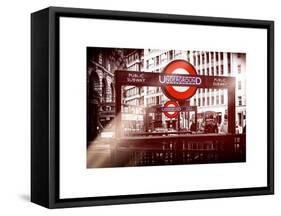 The Underground Signs - Subway Station Sign - City of London - UK - England - United Kingdom-Philippe Hugonnard-Framed Stretched Canvas