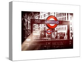 The Underground Signs - Subway Station Sign - City of London - UK - England - United Kingdom-Philippe Hugonnard-Stretched Canvas