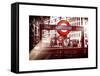 The Underground Signs - Subway Station Sign - City of London - UK - England - United Kingdom-Philippe Hugonnard-Framed Stretched Canvas