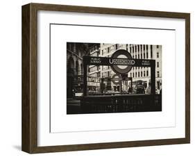 The Underground Signs - Subway Station Sign - City of London - UK - England - United Kingdom-Philippe Hugonnard-Framed Art Print