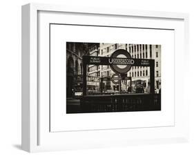 The Underground Signs - Subway Station Sign - City of London - UK - England - United Kingdom-Philippe Hugonnard-Framed Art Print