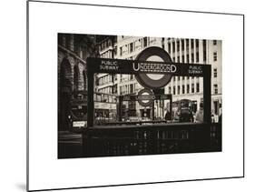 The Underground Signs - Subway Station Sign - City of London - UK - England - United Kingdom-Philippe Hugonnard-Mounted Art Print