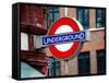 The Underground - Subway Station Sign - London - UK - England - United Kingdom - Europe-Philippe Hugonnard-Framed Stretched Canvas