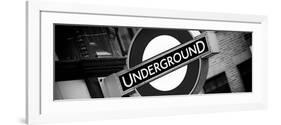 The Underground - Subway Station Sign - London - UK - England - United Kingdom - Europe-Philippe Hugonnard-Framed Photographic Print