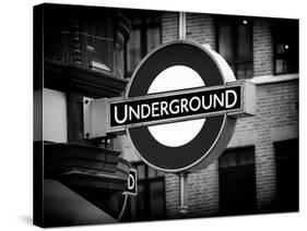 The Underground - Subway Station Sign - London - UK - England - United Kingdom - Europe-Philippe Hugonnard-Stretched Canvas