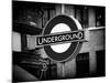 The Underground - Subway Station Sign - London - UK - England - United Kingdom - Europe-Philippe Hugonnard-Mounted Photographic Print