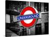 The Underground - Subway Station Sign - London - UK - England - United Kingdom - Europe-Philippe Hugonnard-Stretched Canvas