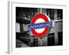 The Underground - Subway Station Sign - London - UK - England - United Kingdom - Europe-Philippe Hugonnard-Framed Premium Photographic Print