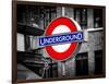 The Underground - Subway Station Sign - London - UK - England - United Kingdom - Europe-Philippe Hugonnard-Framed Photographic Print