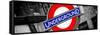 The Underground - Subway Station Sign - London - UK - England - United Kingdom - Europe-Philippe Hugonnard-Framed Stretched Canvas