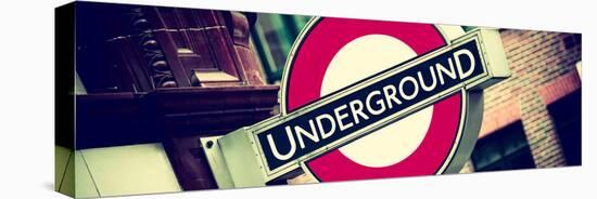 The Underground - Subway Station Sign - London - UK - England - United Kingdom - Europe-Philippe Hugonnard-Stretched Canvas