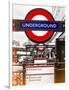 The Underground - Subway Station Sign - London - UK - England - United Kingdom - Europe-Philippe Hugonnard-Framed Photographic Print