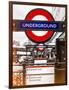 The Underground - Subway Station Sign - London - UK - England - United Kingdom - Europe-Philippe Hugonnard-Framed Photographic Print