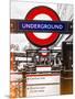 The Underground - Subway Station Sign - London - UK - England - United Kingdom - Europe-Philippe Hugonnard-Mounted Photographic Print