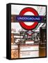 The Underground - Subway Station Sign - London - UK - England - United Kingdom - Europe-Philippe Hugonnard-Framed Stretched Canvas