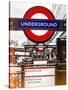 The Underground - Subway Station Sign - London - UK - England - United Kingdom - Europe-Philippe Hugonnard-Stretched Canvas