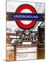 The Underground - Subway Station Sign - London - UK - England - United Kingdom - Europe-Philippe Hugonnard-Mounted Photographic Print