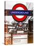 The Underground - Subway Station Sign - London - UK - England - United Kingdom - Europe-Philippe Hugonnard-Stretched Canvas