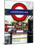The Underground - Subway Station Sign - London - UK - England - United Kingdom - Europe-Philippe Hugonnard-Mounted Photographic Print
