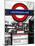 The Underground - Subway Station Sign - London - UK - England - United Kingdom - Europe-Philippe Hugonnard-Mounted Photographic Print