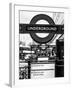 The Underground - Subway Station Sign - London - UK - England - United Kingdom - Europe-Philippe Hugonnard-Framed Photographic Print