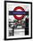 The Underground - Subway Station Sign - London - UK - England - United Kingdom - Europe-Philippe Hugonnard-Framed Photographic Print